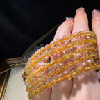 繊細なゴールドの輝き 　ルチルクォーツ　ブレスレット