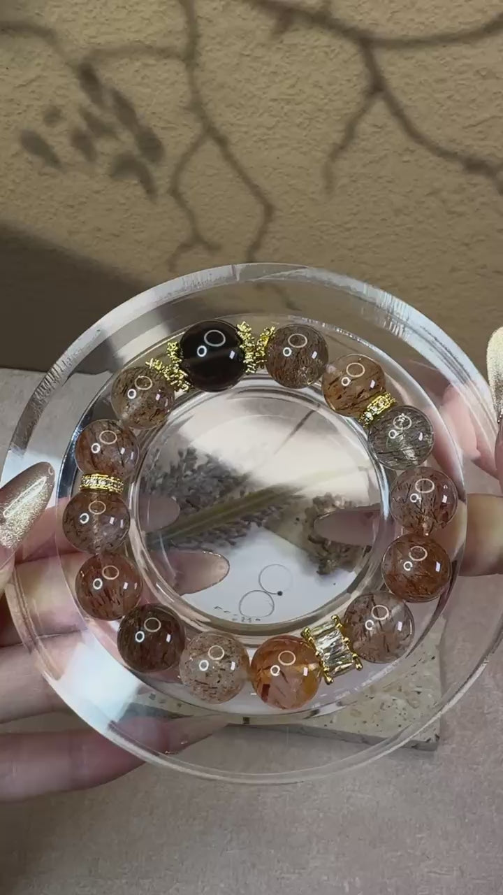 茶晶×ブラックスーパーセブン デザインブレスレット記念日プレゼント